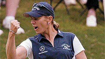 <b>CAÑÓN CON PATROCINIO.</B>. La imagen de Annika está en venta. Los sponsors quieren buenos golpes y muchos birdies.