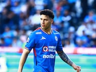 Jorge Sanchez of Cruz Azul during the 8th round match between Pachuca and Cruz Azul as part of the Liga BBVA MX, Torneo Apertura 2025 at Hidalgo Stadium, on September 13, 2025 in Pachuca, Hidalgo, Mexico.
