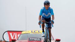 Los españoles en el Tour: Valverde colaboró con Nairo