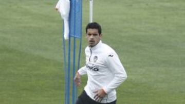 Entrenamiento del Valencia CF.