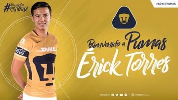 Cubo Torres, último refuerzo de Pumas