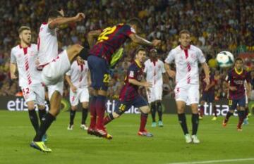 Jornada 4. BARCELONA-SEVILLA 
Gol de Dani Alves que supuso el 1-0.