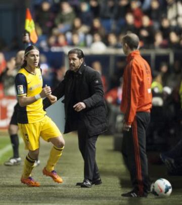 Filipe Luis y Simeone.