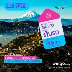 Nueva promoción de Wingo: ¿cuánto puede costar un billete de avión y hasta cuándo puedo comprarlo?