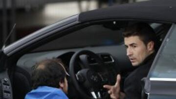 Gabi, a la salida de un entrenamiento.