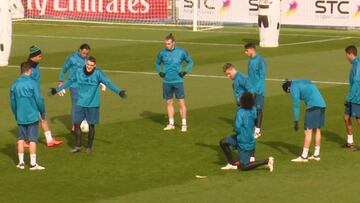 El show de Marcelo y Cristiano en el entrenamiento: no paran