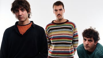Los tres componentes del grupo La Paloma, de izquierda a derecha: Nico Yubero, Juan Rojo y Lucas Sierra.
