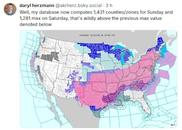 Tormenta invernal en Estados Unidos: ¿qué escuelas y universidades cierran por el frío extremo?