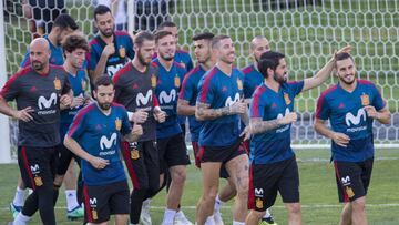 El calor vuelve a marcar la sesión de entrenamiento de España