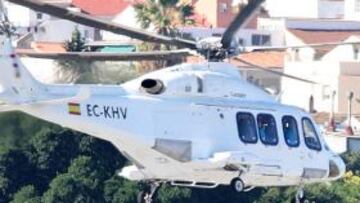 Los dos helicópteros del Barça aterrizaron en Ceuta