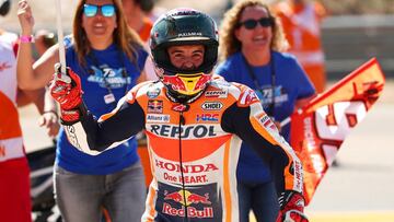 Marc Márquez tras ganar en MotorLand