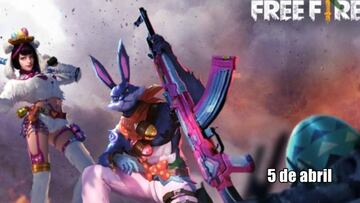 Free Fire: códigos de recompensa gratis hoy, 5 de abril de 2021