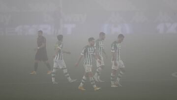 26/01/21 PARTIDO DE COPA DEL REY BETIS - REAL SOCIEDAD NIEBLA