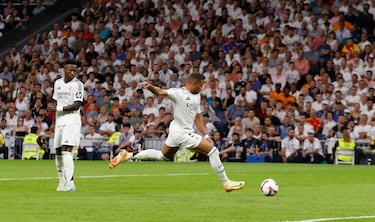 ¡Llegó el primer gol de Mbappé en Liga! 1-0
