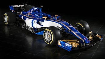 El C36 de Sauber, con decoraci&oacute;n especial por su 25 aniversario en la F&oacute;rmula 1.