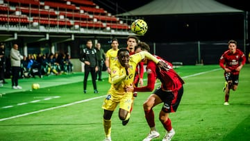 Yussi Diarra fue una de las novedades de Sergio González en su vuelta al banquillo del Cádiz CF.