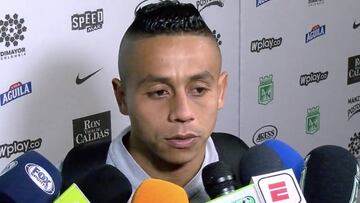 Vladimir Hernández en zona mixta después de Patriotas