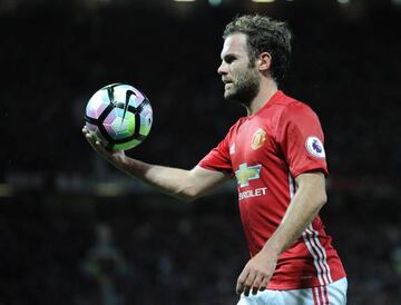 Juan Mata con el Manchester United.