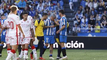 Partido Deportivo de La Coruña -  Cultural Leonesa. lesion Hugo Rama