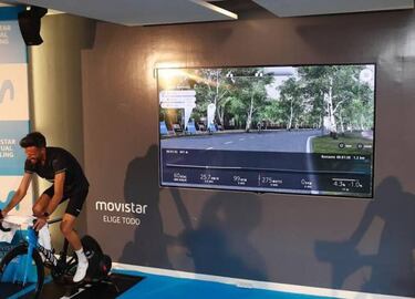 Movistar revoluciona el ciclismo en casa con 'Virtual Cycling'