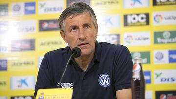 Setién, en una conferencia de prensa.
