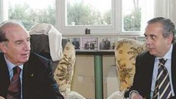 <b>JUNTOS. </b>Portela, a la izquierda, y Sáez, a la derecha, en una de las pocas veces que han coincidido.