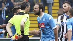 Higuaín hit with four-game ban for Udinese outburst