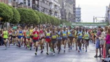Diez mil corredores participaron en la Media Maratón de Valencia, en la que se impuso el keniano Jaco Kendagor.
