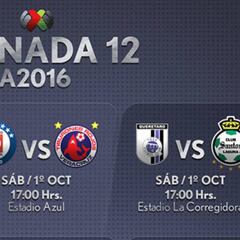 Fechas y horarios de la Jornada 12 del Apertura 2016 en la Liga MX