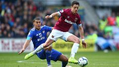 El Chicharito y el West Ham no pudieron contra el Cardiff