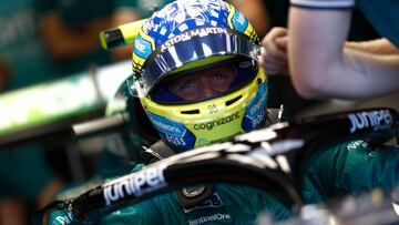 Fernando Alonso (Aston Martin AMR24). Spa-Francorchamps, Bélgica. F1 2024.