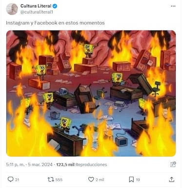 Los mejores memes de la caída de Instagram y Facebook