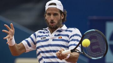 Feliciano L&oacute;pez durante un partido.