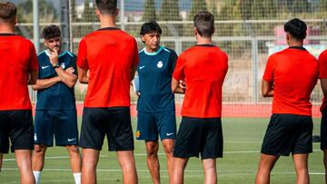 Primer entrenamiento de pretemporada 2024-25 del filial mallorquinista, Mallorca B que dirige Gustavo Siviero.
