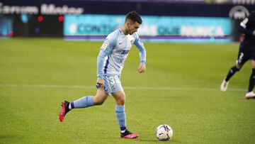 Ramón, durante un partido con el Málaga.