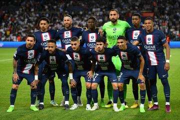 Once inicial del Paris Saint-Germain.