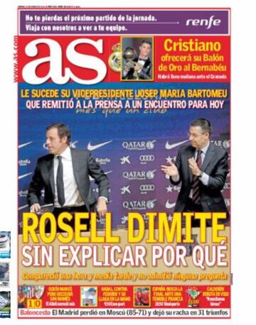 Las portadas de AS de enero