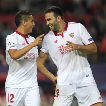 4-0. Ben Yedder celebró el cuarto gol con Rami.