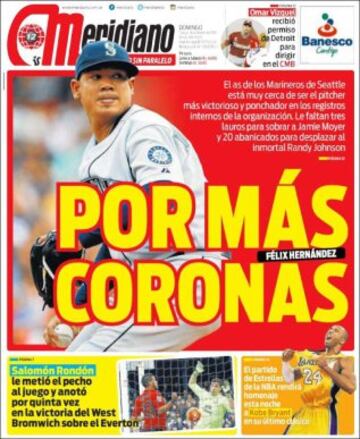 Portadas de la prensa mundial