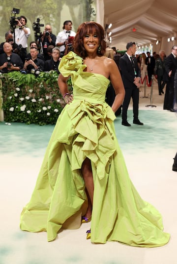 Gayle King, escritora y periodista, en la gala MET.