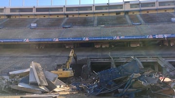 Imagen de las obras en el Vicente Calder&oacute;n. 