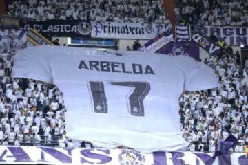 FT | After coming on for Cristiano late in the game, the fans acknowledge Arbeloa's contribution to the club in his final home game. He made quite an impact on some of the Madrid faithful during his time there, starting in the youth/reserve teams before r