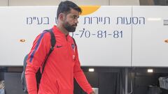 Costa, en la llegada del Atl&eacute;tico a Jerusal&eacute;n, donde volver&aacute; a jugar.