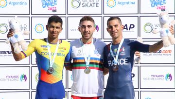 Chevi Guzmán, con el oro en los World Skate Games.