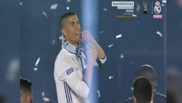 El cántico del Bernabéu: es tan evidente que hasta Cristiano lo coreó