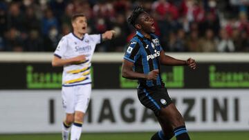 Atalanta, con Duván Zapata y Luis Muriel, perdió ante Hellas Verona en Bérgamo por Serie A.