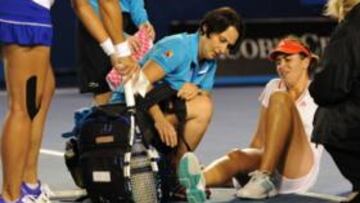 MALA SUERTE. Anabel Medina confiaba en poder dar la sorpresa ante la quinta favorita del torneo.