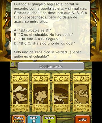 Captura de pantalla - El profesor Layton y el Legado de los Ashalanti (3DS)