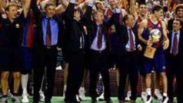 <b>TRIPLE CORONA.</B> El Barcelona ha completado una temporada perfecta en la que ha conseguido la Copa del Rey, la Euroliga y la principal competición del baloncesto español.