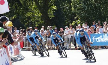 El equipo español Movistar Team.